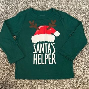 Toddler Unisex Children’s Place Santa’s Helper Long Sleeve Tee Sz 2T